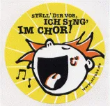 Aufkleber „Ich sing‘ im Chor“