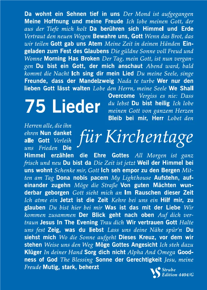 75 Lieder für Kirchentage – Grossdruckausgabe