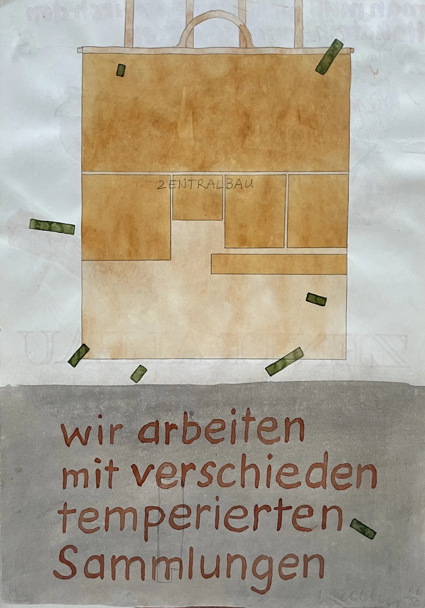 Franz Erhard Walther | WERKZEICHNUNG | ZENTRALBAU